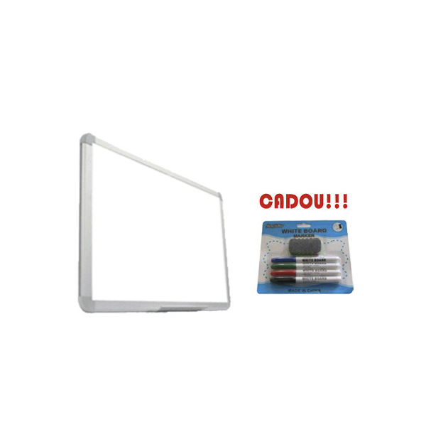 TABLA MAGNETICA SMART 90X120 cm + CADOU!!! (SET 4 MARKER WHITEBOARD + BURETE)