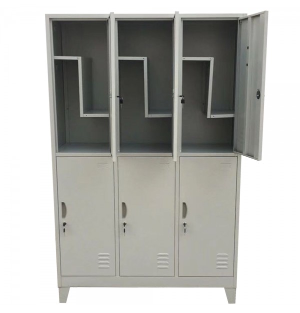 VESTIAR METALIC CU 6 USI MAXI (3x2) interior Z CU PICIOARE, 1200x500x1920 mm (LxlxH), neasamblat, PLUS VESTIAR METALIC CU 6 USI MAXI (3x2) interior Z CU PICIOARE, 1200x500x1920 mm (LxlxH), neasamblat, PLUS