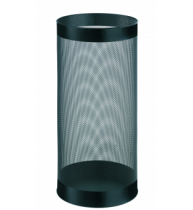 Cos metalic cu perforatii, forma rotunda, 28.5 litri, ALCO - negru