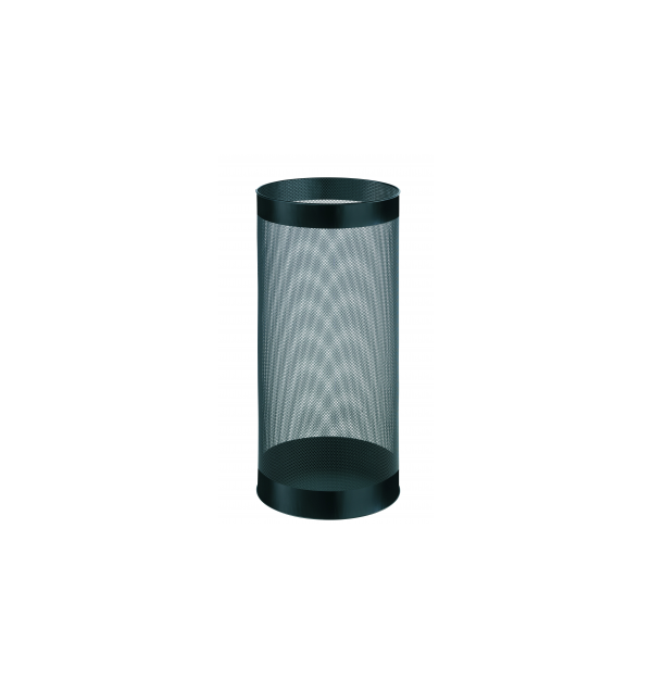 Cos metalic cu perforatii, forma rotunda, 28.5 litri, ALCO - negru