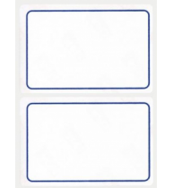 Etichete autoadezive Apli scolare, 6 coliset, 12 eticheteset, 52x78mm, bordura albastra