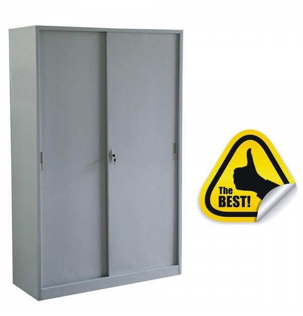 DULAP METALIC CU USI CULISANTE 8 RAFTURI, 1500x450x2000 mm (LxlxH), 50 kg/polita, PLUS DULAP METALIC CU USI CULISANTE 8 RAFTURI, 1500x450x2000 mm (LxlxH), 50 kg/polita, PLUS