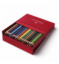Creioane Colorate 36 culori cutie cadou Grip 2001 Faber-Castell