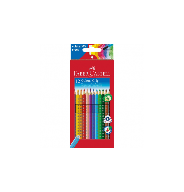 Creioane Colorate 12 culori Grip 2001 Faber-Castell