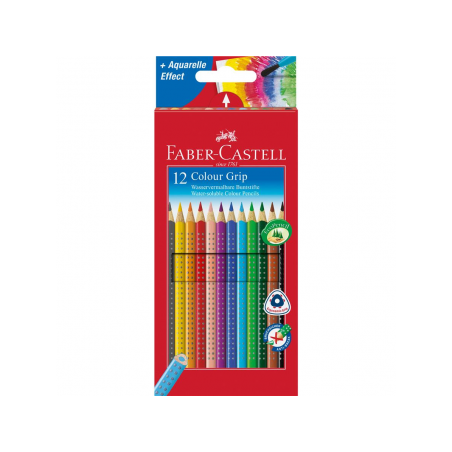 Creioane Colorate 12 culori Grip 2001 Faber-Castell