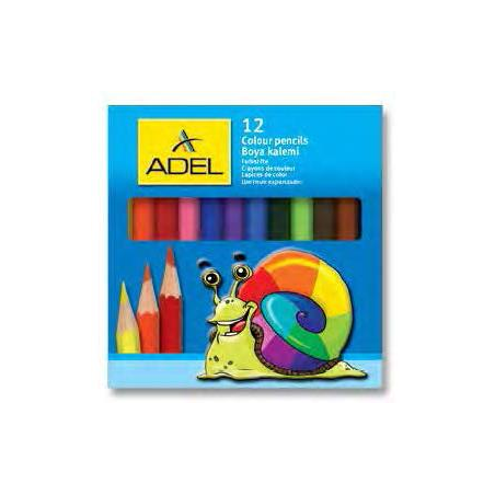 Creioane Colorate 6 culori Scurte Adel