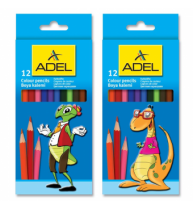 Creioane Colorate 12 culori Adel