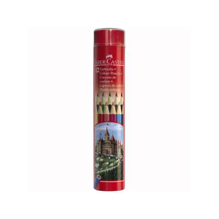 Creioane Colorate 12 culori Tub Faber-Castell