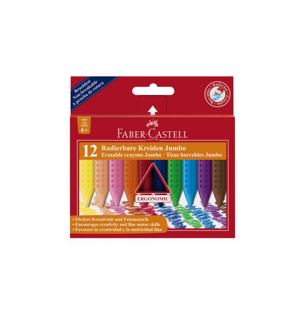 Creioane Colorate 24 culori Grip Plastic Faber-Castell