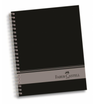 Caiet Birou Cu Spira 120 File 4 Subiecte Coperta Neagra Faber-Castell