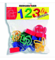 Set cuttere plastic pentru modelaj cifre Eberhard Faber