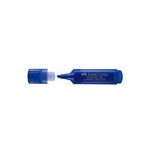 Textmarker Albastru Superfluorescent 1546 Faber-Castell