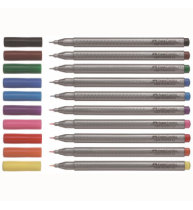 Liner 0.4 mm Maro Inchis Grip Faber-Castell