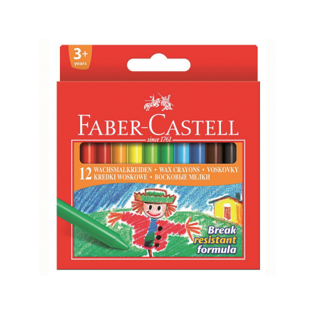 Creioane Cerate 12 Culori Faber-Castell