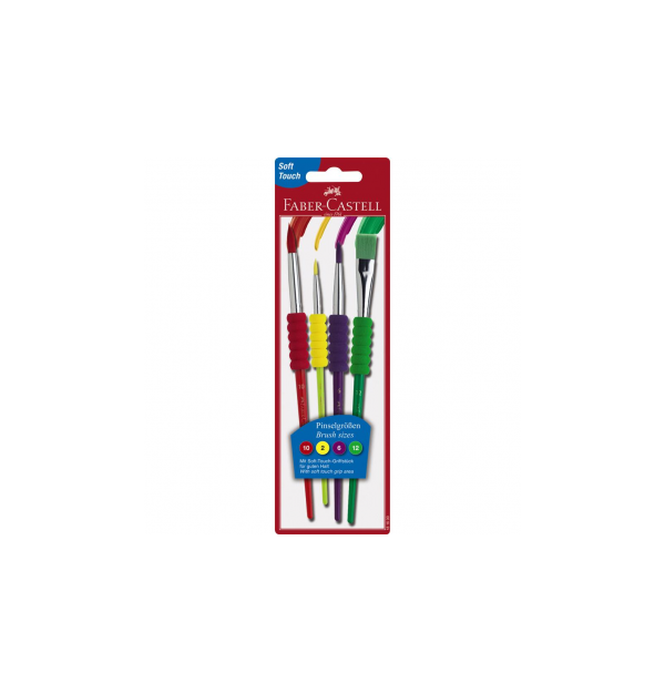 Set 4 Pensule Soft Touch Faber-Castell