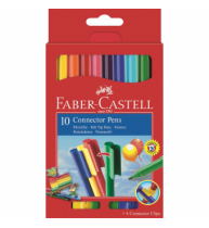 Carioca 10 culori Connector Faber-Castell