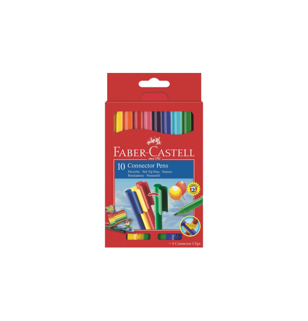 Carioca 10 culori Connector Faber-Castell