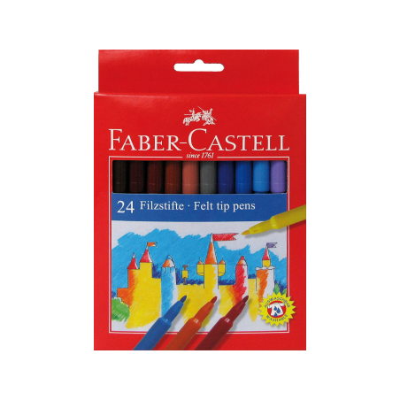 Carioci 24 culori Faber-Castell