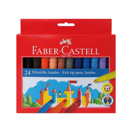 Carioca 24 culori Jumbo Faber-Castell