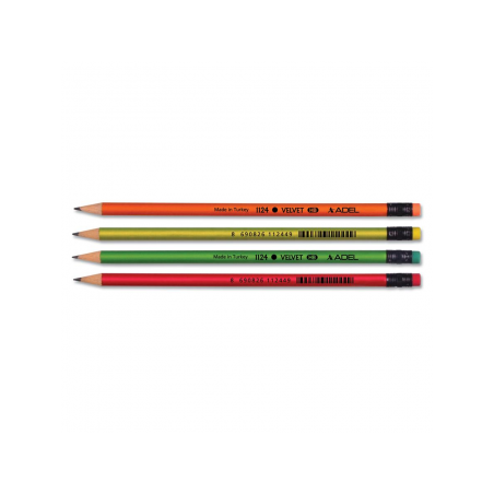 Creion Grafit HB cu Guma Velvet Adel