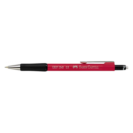 Creion Mecanic 0.5mm Rosu Aprins Grip 1345 Faber-Castell