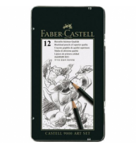 Set Arta 12 buc Creion Grafit Castell 9000 Faber-Castell
