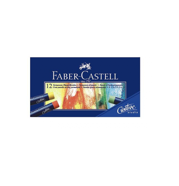 Creioane Ulei Pastel 12 Culori Faber-Castell