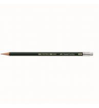 Creion Grafit HB cu guma Castell 9000 Faber-Castell