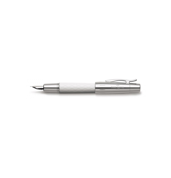Stilou E-Motion Guilloche Rhombus Alb F Faber-Castell Stilou E-Motion Guilloche Rhombus Alb F Faber-Castell