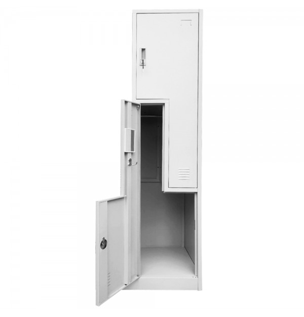 Vestiar metalic Premium 2 usi Z (1x2) 400x500x1800 mm (LxlxH), Asamblat, PLUS