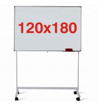 Tabla magnetica pe stand mobil 120x180 cm, 1 fata, Premium (5 ani garantie)