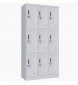 Vestiar metalic Premium pentru valori cu 9 compartimente, 900x450x1800 mm (LxlxH), Neasamblat, PLUS