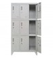 Vestiar metalic Premium Asamblat pentru valori cu 9 compartimente si picioare, 900x450x1920 mm (LxlxH), PLUS