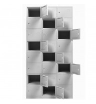 Vestiar Dulap metalic Premium pentru valori cu 24 compartimente, 900x500x1800 mm (LxlxH), Neasamblat, PLUS