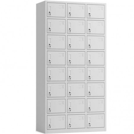 Vestiar Dulap metalic Premium Asamblat pentru valori cu 24 compartimente, 900x500x1800 mm (LxlxH), PLUS
