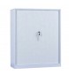 Dulap metalic Premium Asamblat cu usi tambur/pliante 2 rafturi 1000x420x1200 mm (LxlxH), 50 kg/polita, Neasamblat, PLUS