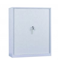 Dulap metalic Premium Asamblat cu usi tambur/pliante 2 rafturi 1000x420x1200 mm (LxlxH), 50 kg/polita, Neasamblat, PLUS