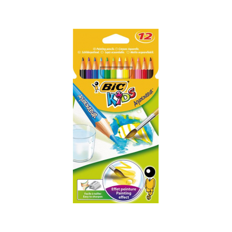 Creioane colorate Bic Tropicolors 2, 18 bucati/set