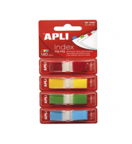 INDEX POP-UP APLI 12x45 mm, 140 file/set, 4 culori margine neon