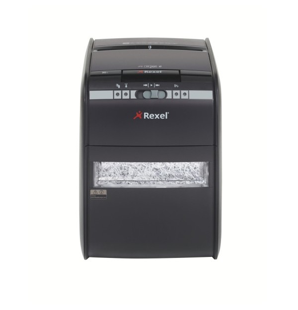 Distrugator automat pentru documente Rexel Auto+ 90X Cross Cut, 90 coli, confeti 4x45mm