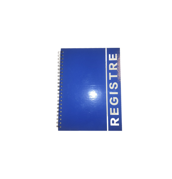 REGISTRU CU SPIRA LUX A4, 80 file (coperta carton plastifiat)