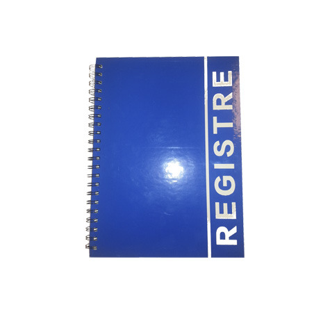 REGISTRU CU SPIRA LUX A4, 80 file (coperta carton plastifiat)