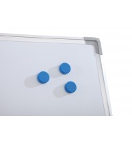 Pachet Tabla alba magnetica, 90x120 cm Premium + accesorii: markere, burete, magneti
