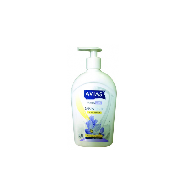 Sapun lichid Avias liliac 0.5l, cu pompita Sapun lichid Avias liliac 0.5l, cu pompita